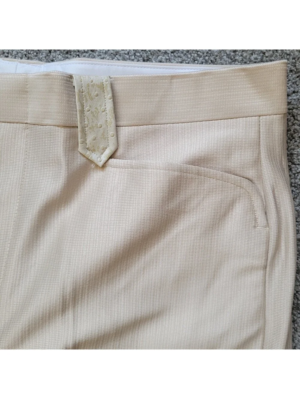 Westerner Men's 38x30 Beige Western Dress Pants High Rise NEW Vintage